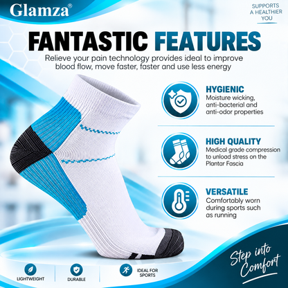 Pain Relief Plantar Compression Ankles Socks