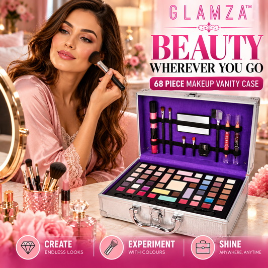 68 Piece Makeup Vanity Case