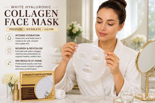 Global Hyaluronic White Collagen Face Masks
