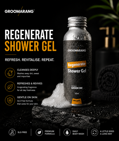 Groomarang Men's Shower Gel 100ml – SLS Free Refreshing Body Wash