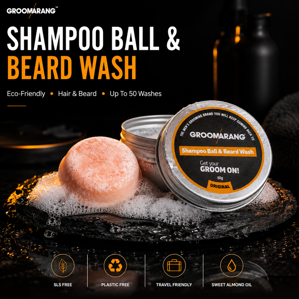 Groomarang Shampoo Ball & Beard Wash
