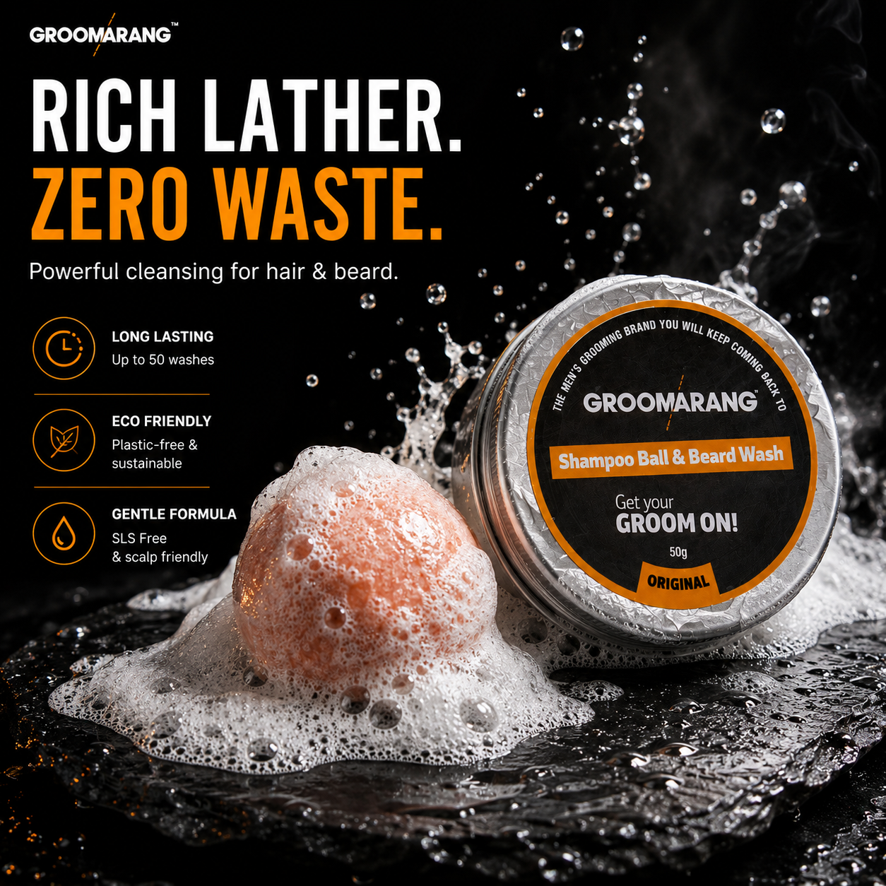 Groomarang Shampoo Ball & Beard Wash