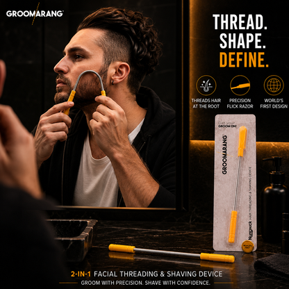 Groomarang 'Nunchuck' World's First Hair Threading and Shaving Device