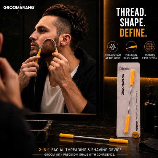 Groomarang 'Nunchuck' World's First Hair Threading and Shaving Device