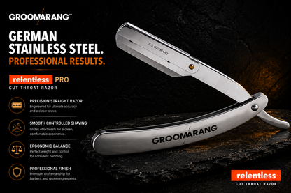 Groomarang Cut Throat Razor - Relentless Pro