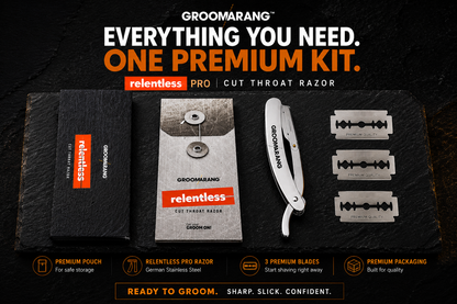 Groomarang Cut Throat Razor - Relentless Pro
