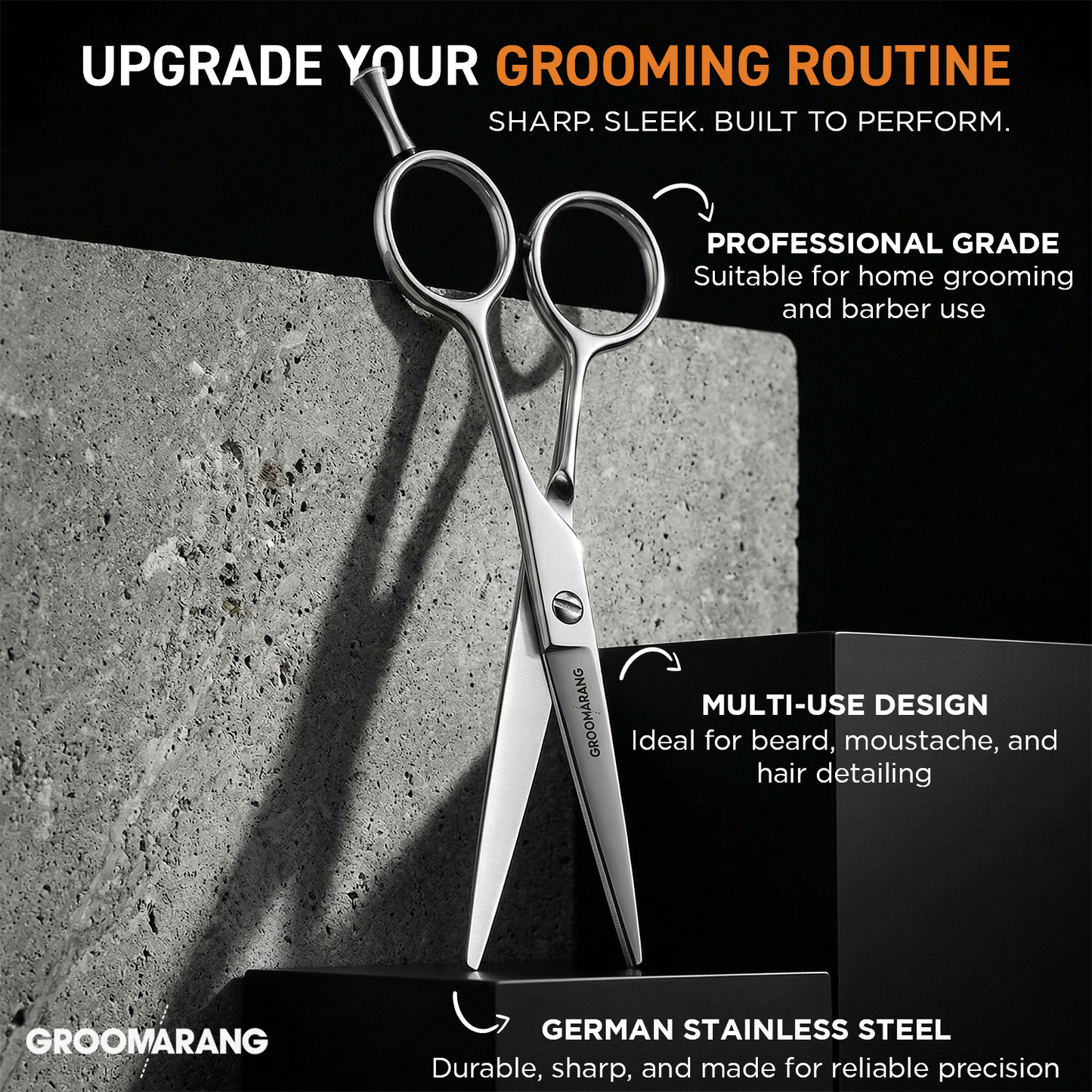 Groomarang Professional German Stainless Steel Hair Scissors