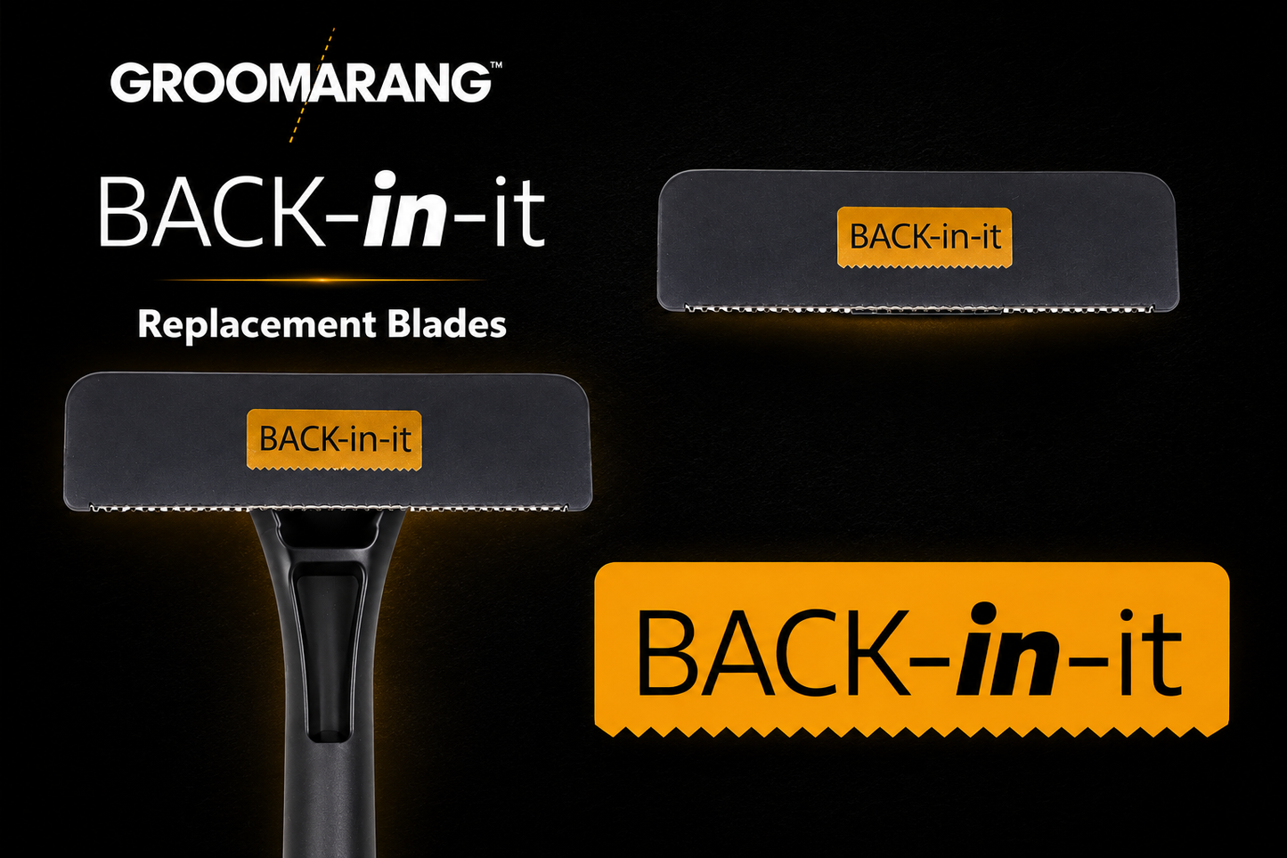Groomarang 'Back In It' Back Shaver and Hair Removal Device