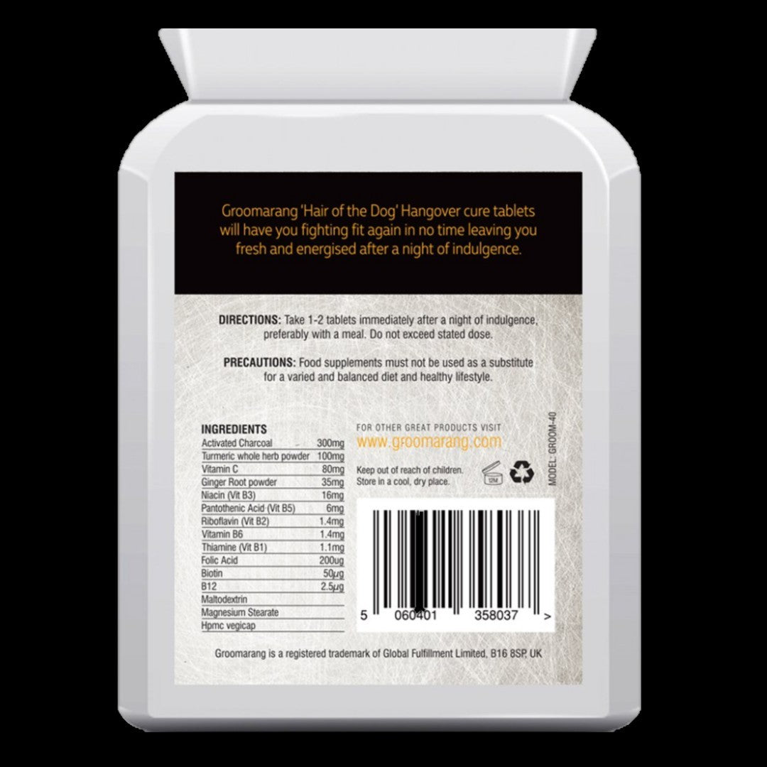 Groomarang ‘Hair of the Dog’ Hangover Cure tablets