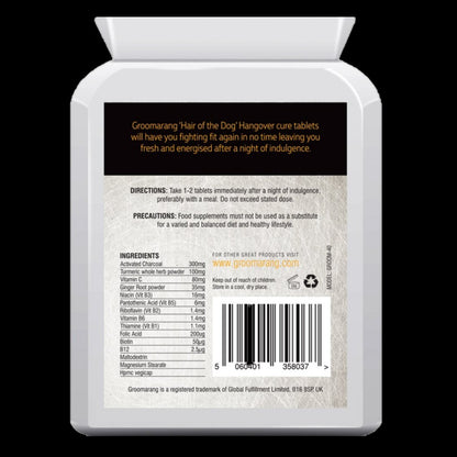 Groomarang ‘Hair of the Dog’ Hangover Cure tablets