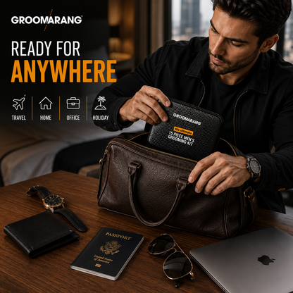 Groomarang 'The Ultimate' 15 Piece Mens Grooming Manicure & Pedicure Kit