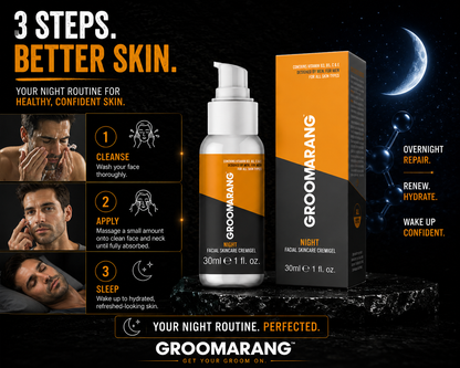 Groomarang Facial Skincare Cremigel 30ml - Night Use