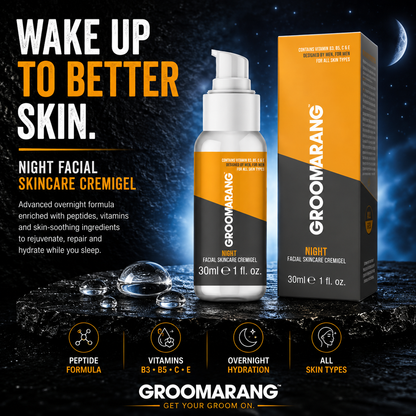 Groomarang Facial Skincare Cremigel 30ml - Night Use