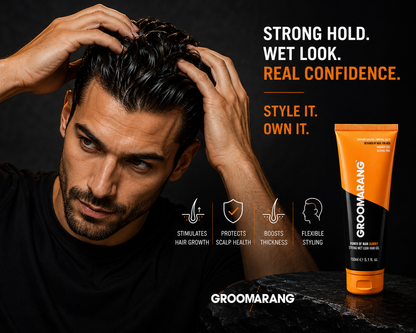 Groomarang Power of Man 'Gummy' Strong Wet Look Hair Gel 150ml