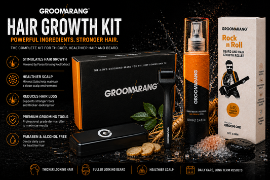 Groomarang 'Power of Man' Hair & Beard Growth Kit