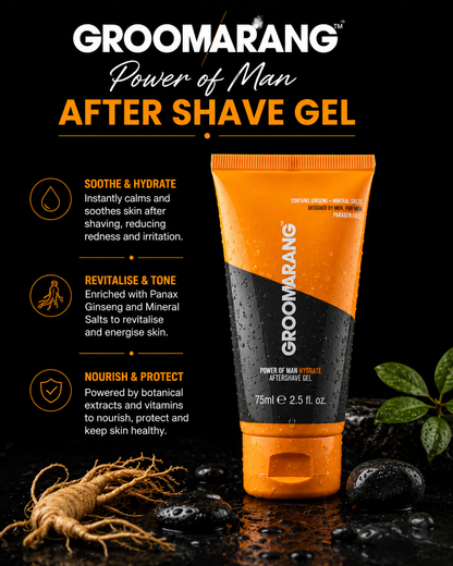 Groomarang ‘Hydrate’ Aftershave Gel – 75ml / 2.5 fl. oz.