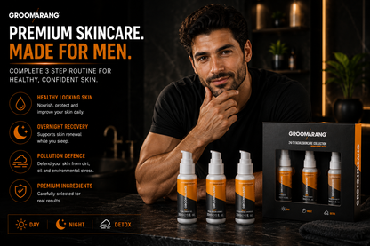 Groomarang Premium 24/7 Facial Skincare Gift Set For Men