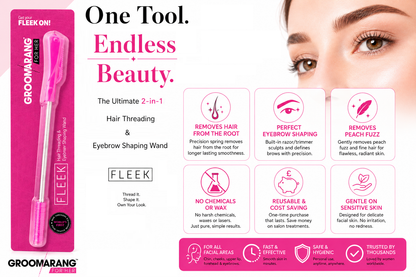 Groomarang For Her 'Fleek' – World's First Hair Threading & Eyebrow Shaping Wand