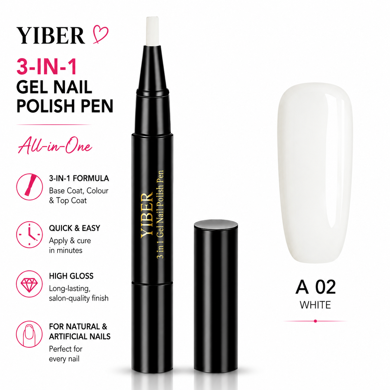 Glamza One Step Gel Nail Polish Pen's