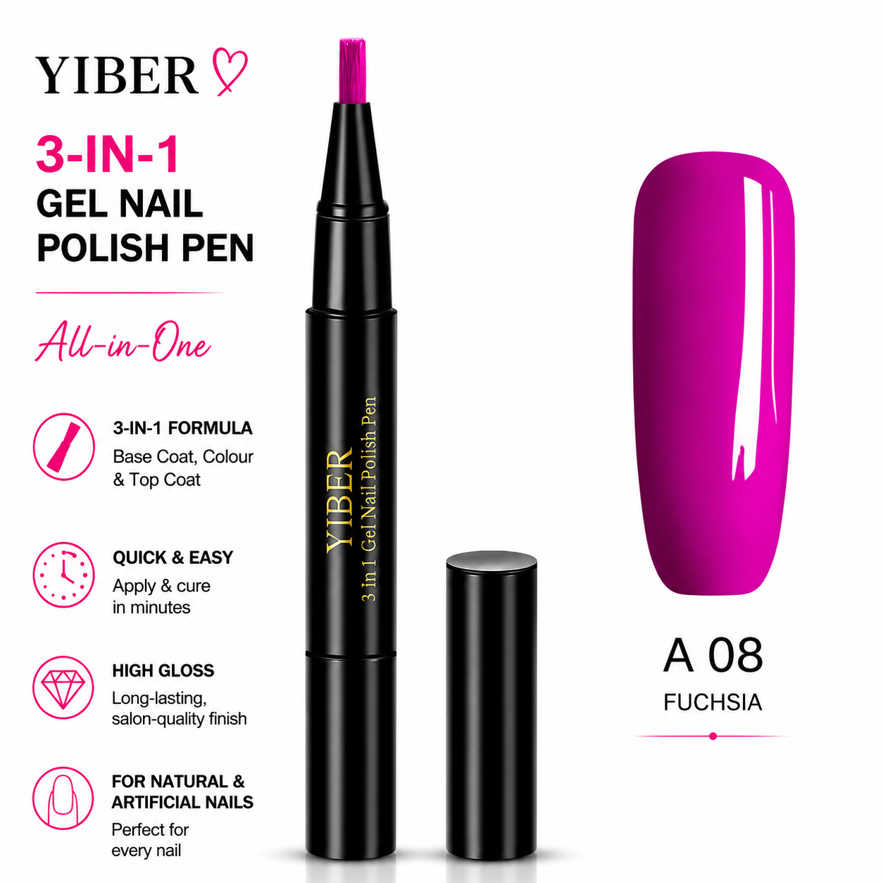 Glamza One Step Gel Nail Polish Pen's