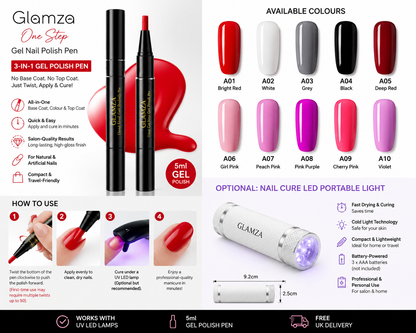 Glamza One Step Gel Nail Polish Pen's
