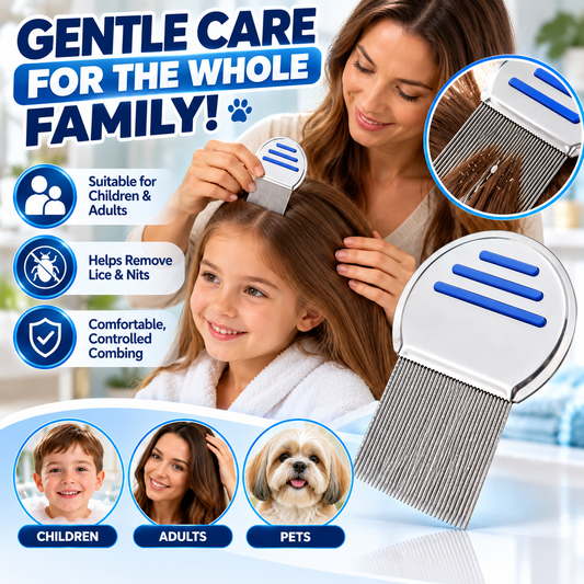 Stainless Steel Head Lice &amp; Nit Removal Comb