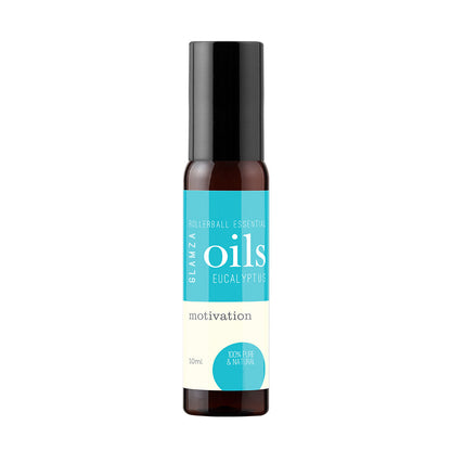 Glamza Premium Essential Oils 10ml Roll On - 100% Pure Lavender, Orange, Peppermint, Eucalyptus, Rosemary, Rosehip.