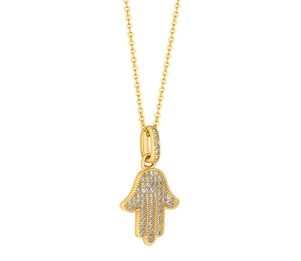 Diamond Style London - Hamsa Hand Pendant (Item code: Hamsapengold)