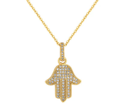 Diamond Style London - Hamsa Hand Pendant (Item code: Hamsapengold)