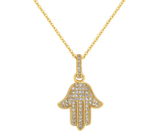 Diamond Style London - Hamsa Hand Pendant Necklace