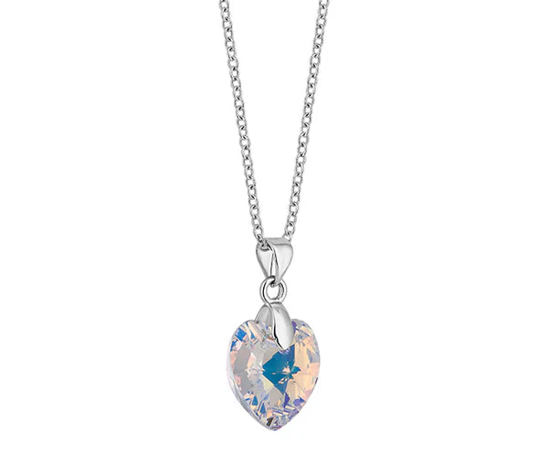 Diamond Style London - Large Heart Pendant, Clear (AB) (Item code: Hea0606)