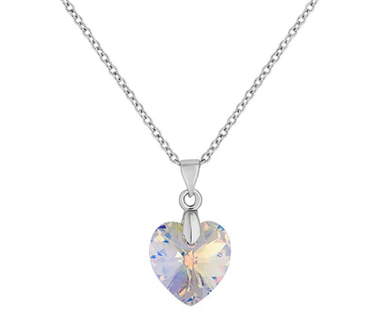 Diamond Style London - Large Heart Pendant, Clear (AB) (Item code: Hea0606)
