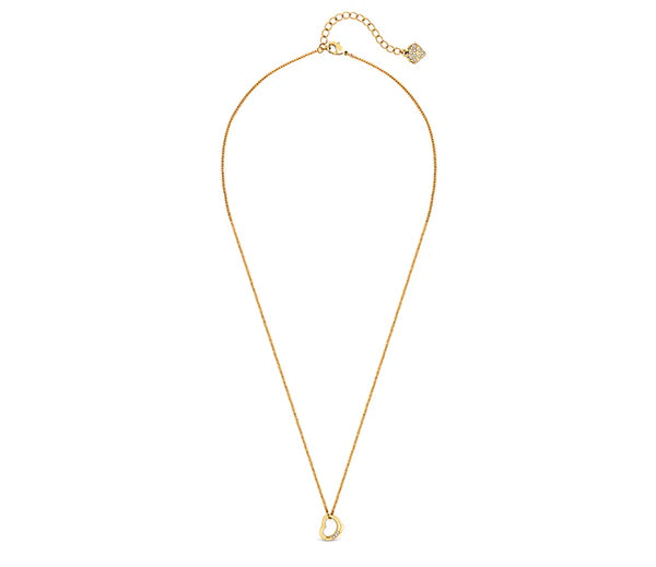 Diamond Style London - Heart Pendant crystals in yellow gold plating (Item code: Heartpencrystalgold)
