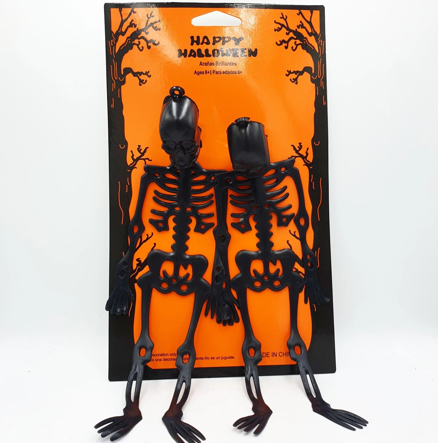 Halloween 2 Black Hanging Skeletons