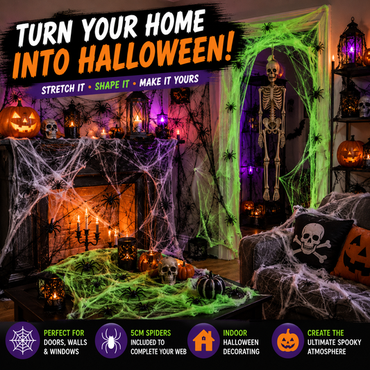 Halloween Spider Webs - 3 Colours