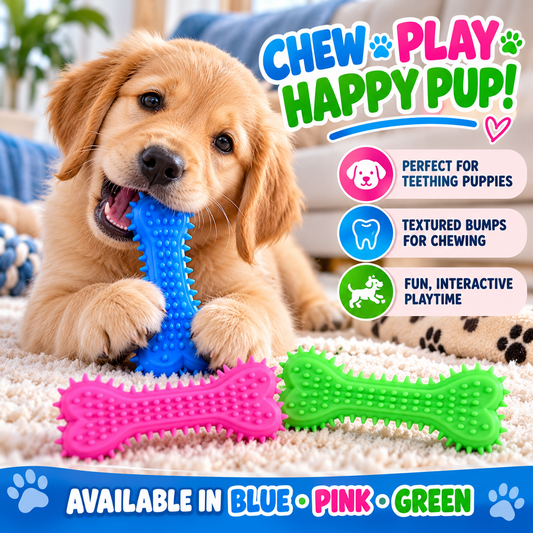 Dog Chew Bone Teething Toy – Durable Dental Chew for Puppies & Dogs