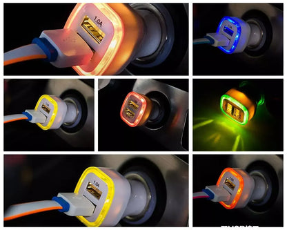 Generise Dual USB Car Cigarette Lighter Charger Input: DC 12-24V Ouput: DC 5V 2.1A/5V 1.0A