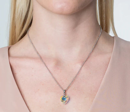 Diamond Style London - Large Heart Pendant, Clear (AB) (Item code: Hea0606)