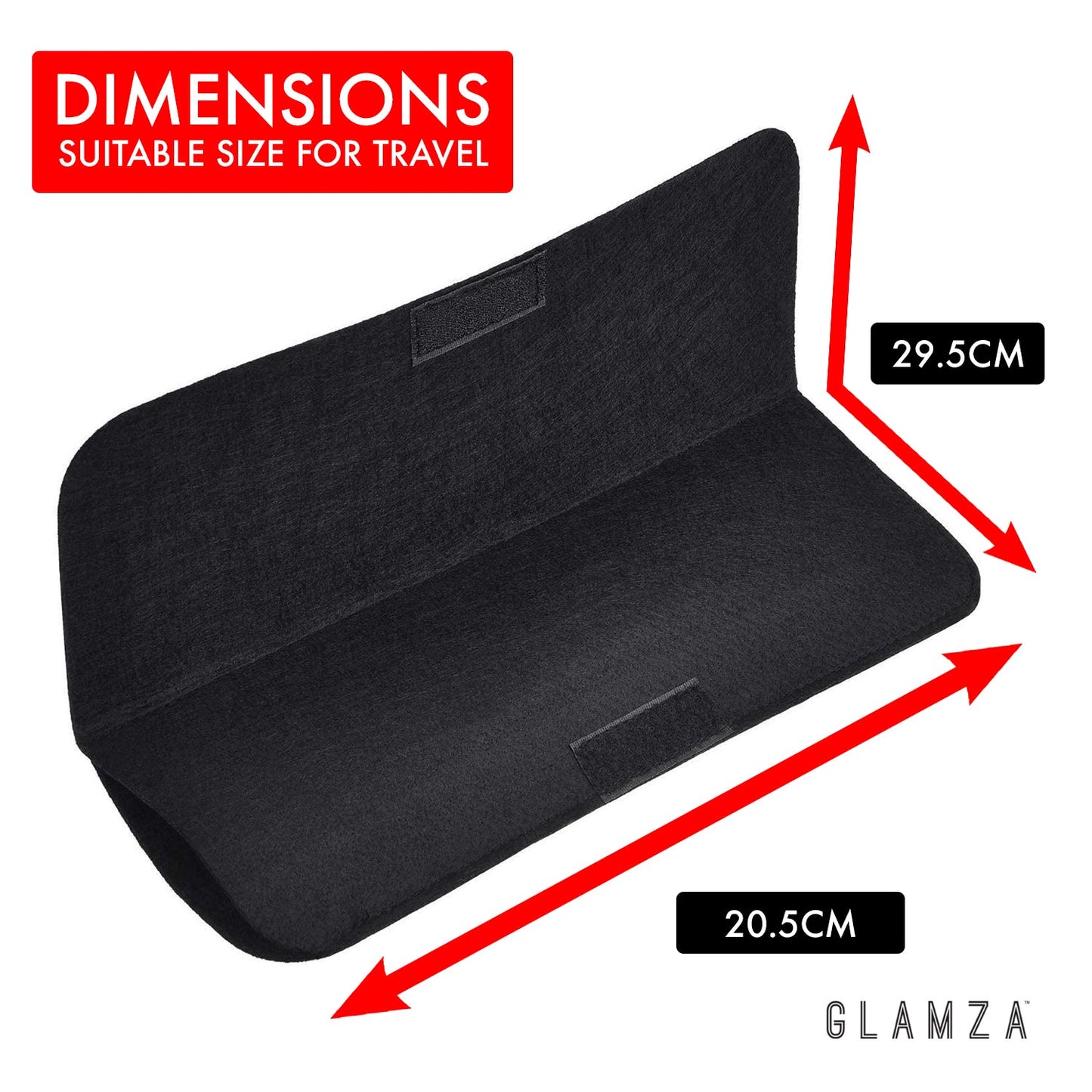 Glamza Hair Straightener Heat Proof Heat Mat with Pocket (Multiple Colours)