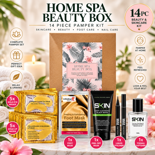 Home Spa Beauty Box – 14pc or 24pc Pamper & Skincare Gift Set