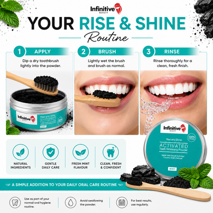 Infinitive Beauty Charcoal Powder and Charcoal Brush