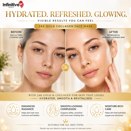Infinitive Beauty Crystal 24K Gold Collagen Face Mask