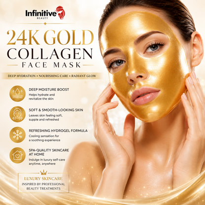 Infinitive Beauty Crystal 24K Gold Collagen Face Mask