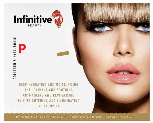 24K Infinitive Beauty Gold Collagen Lip Masks – Deep Hydration & Plumping Packaging Sleeves Only