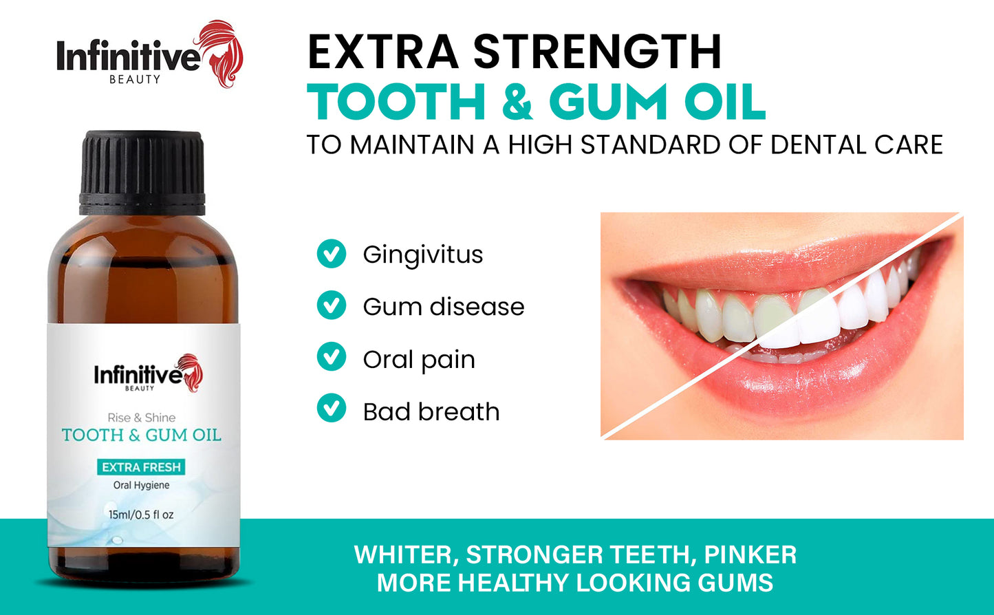 Infinitive Beauty 'Rise & Shine' Extra Strength Extra Fresh Tooth and Gum Oil