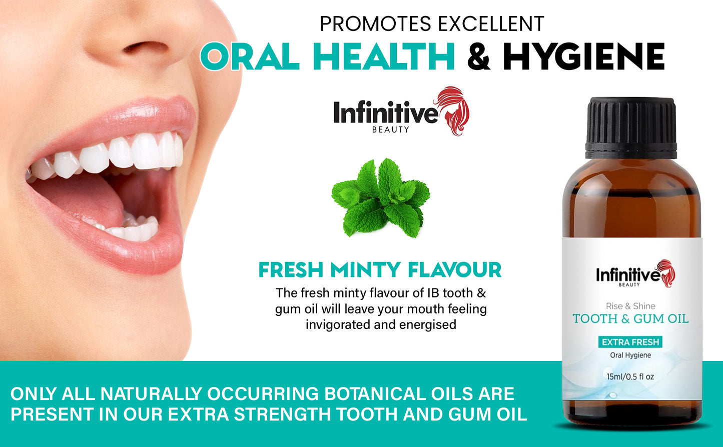 Infinitive Beauty 'Rise & Shine' Extra Strength Extra Fresh Tooth and Gum Oil