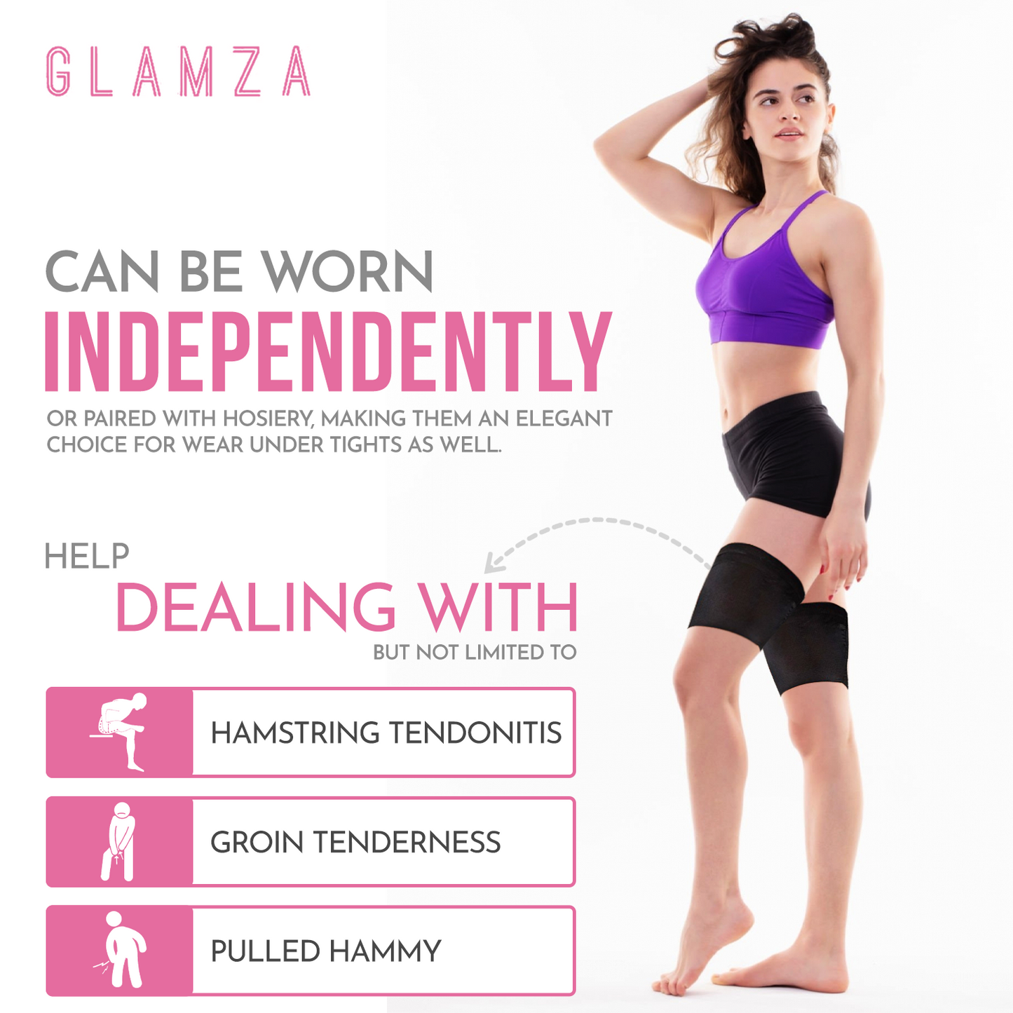 Glamza 'Chub Rub' Anti Chafing Thigh Bands SINGLE BAND