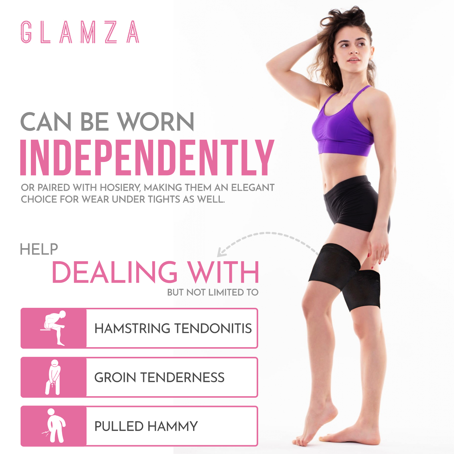 Glamza 'Chub Rub' Anti Chafing Thigh Bands SINGLE BAND – My