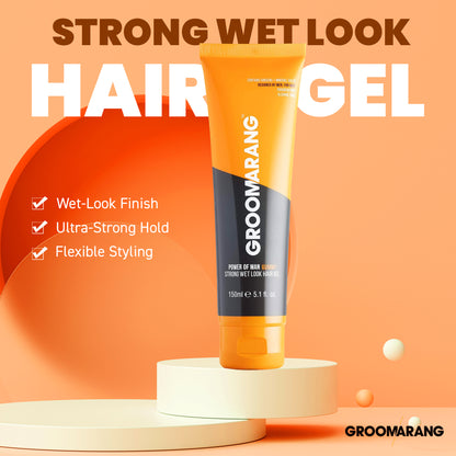 Groomarang Power of Man 'Gummy' Strong Wet Look Hair Gel 150ml
