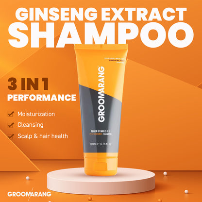 Groomarang Power of Man 3 in 1 'Performance' Shampoo 200ml